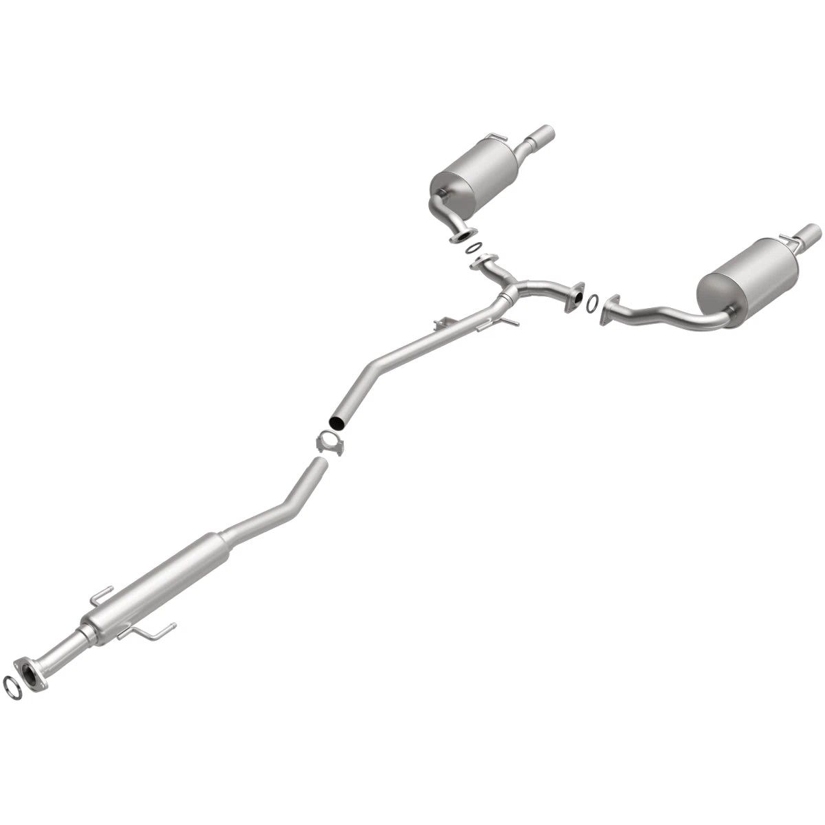 Fits 2003-2008 Mazda 6 2.3L Direct-Fit Replacement Exhaust System 106-0227